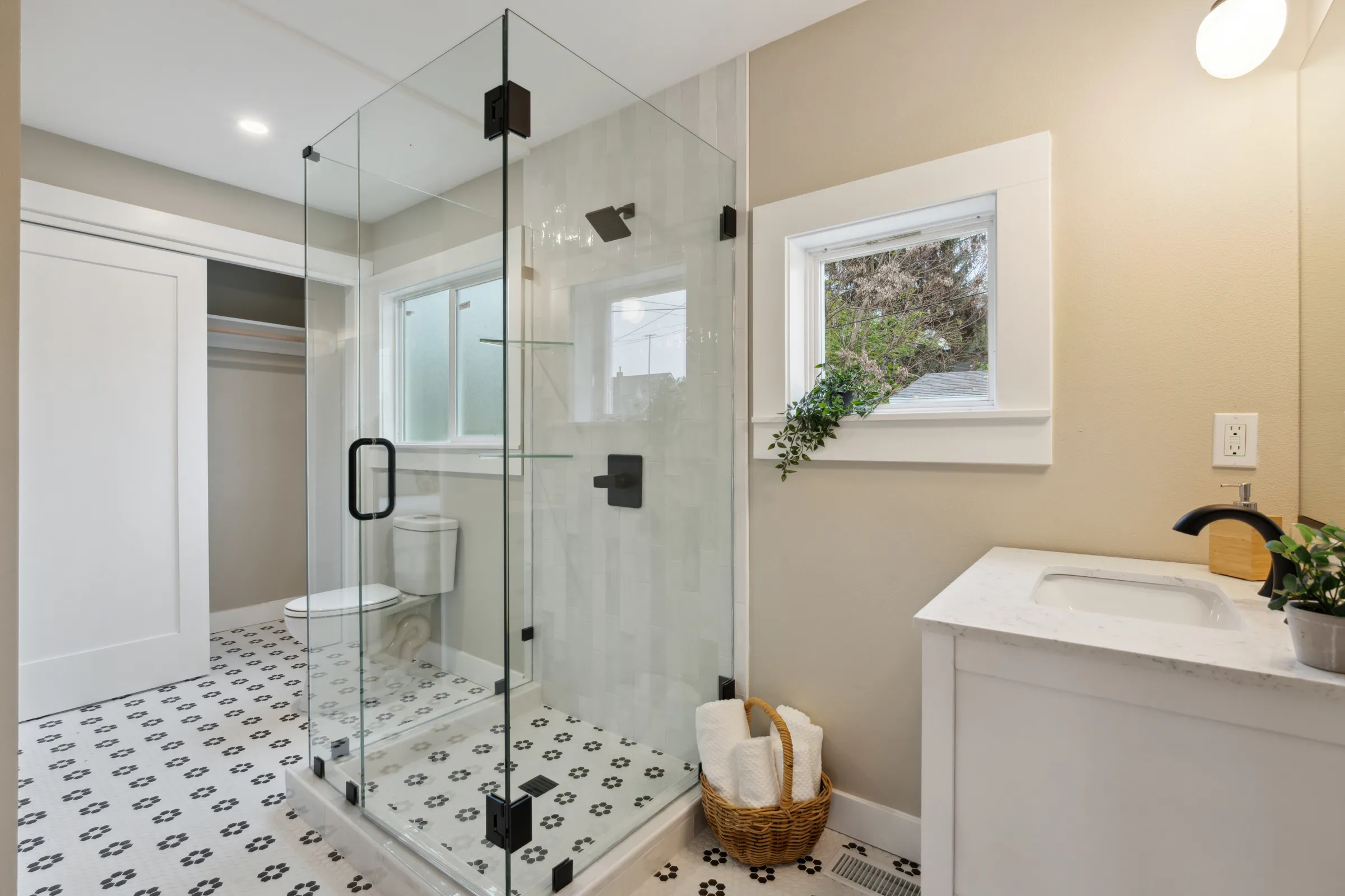 Remodeled bathroom from the H Street project